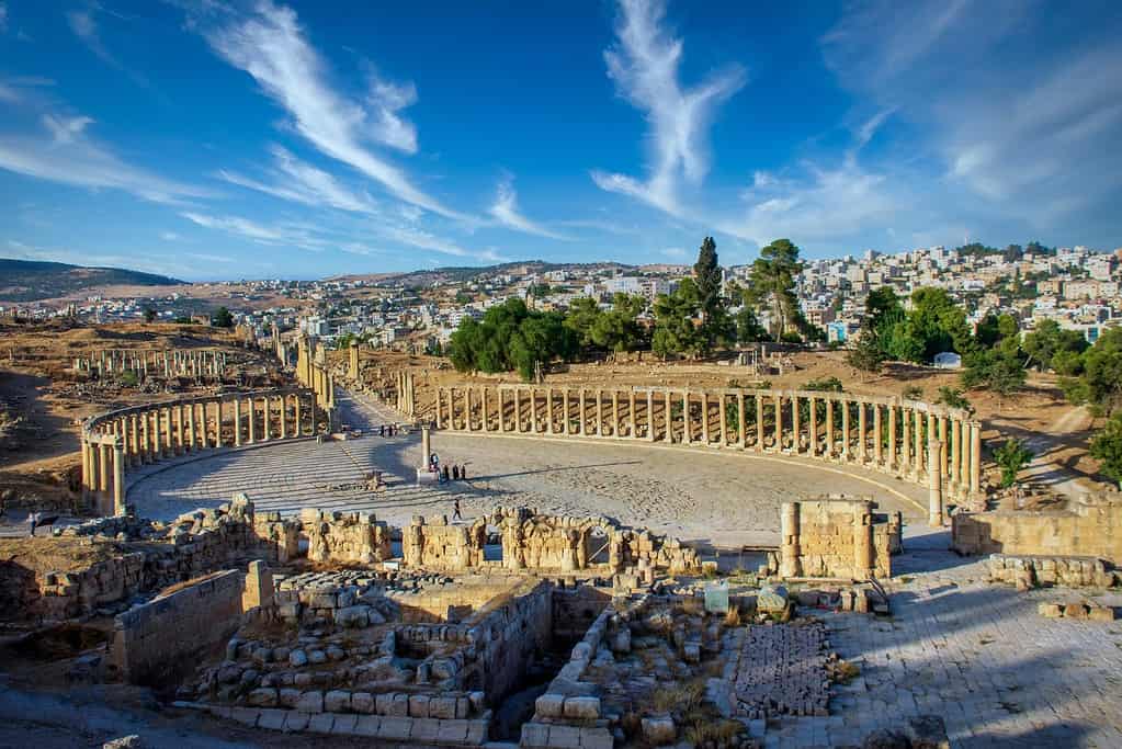 An image of some ruins in Jerash, Jordan - for Jordanian legalisation blog